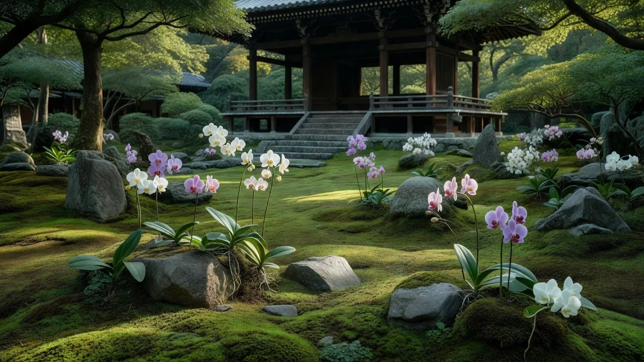 苔庭の背景